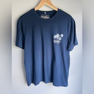 Chubbies "Welcome to the Weekend" Navy Short Sleeve T Shirt Men Size Medium